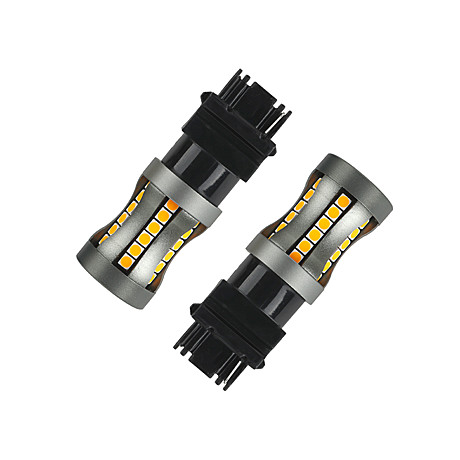 Светодиодная лампа с цоколем S25-P27W-3156 B-42SMD Canbus Amber 12-24V