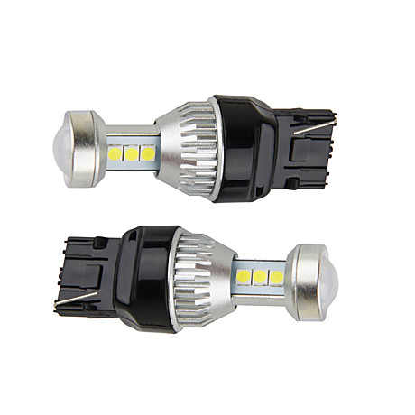 Светодиодная лампа с цоколем 7440-W27W-8SMD Canbus White 12-24V