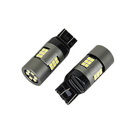 Светодиодная лампа с цоколем 7443-W27/5W-30SMD A-30SMD Canbus White 12-24V 