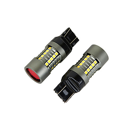 Светодиодная лампа с цоколем 7443-W27/5W-30SMD Canbus White 12-24V с вентилятором 22W